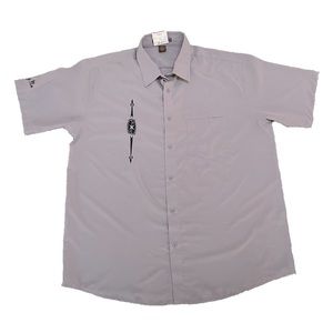 Harriton Bowling Concepts Custom Embroidered Gray Camp Shirt - The Big Mo